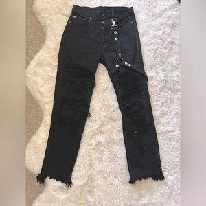 Carmar Distressed Emelia Harness Jeans